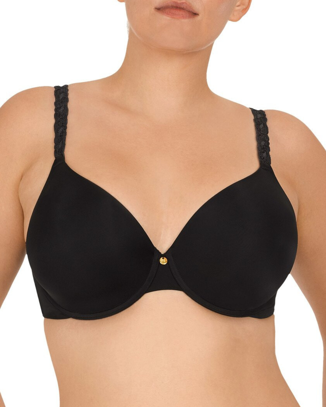 Natori Pure Luxe Molded Underwire Bra - 732080 - Black
