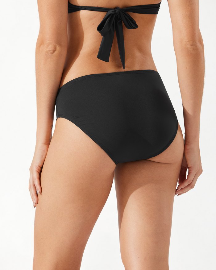 Tommy Bahama Pearl High-Waist Side-Shirred Bikini Bottoms (More colors available) - SW31019B