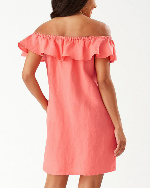 2024 Tommy Bahama Solids Off Shoulder Dress - TSW51030C