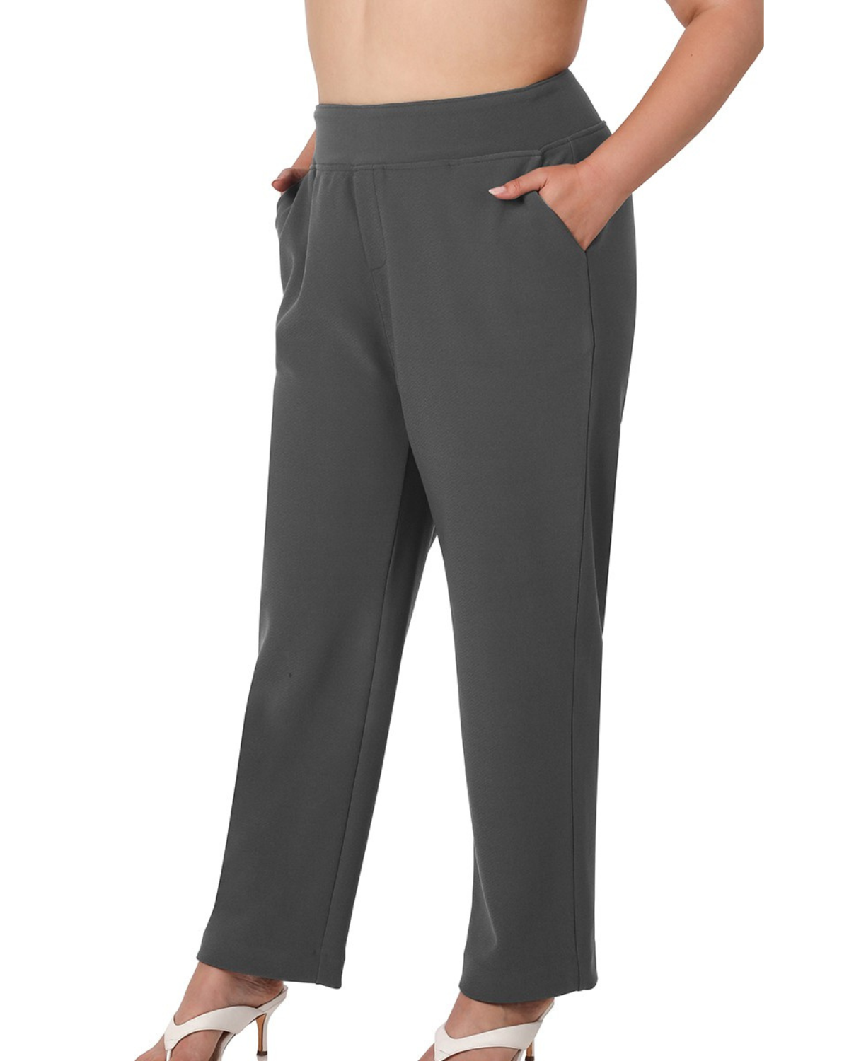 Zeanna Stretch Pull-On Dress Pants - Qp-2797X - Ash Grey ASHGRY / 3X Zeanna Stretch Pull-On Dress Pants - Qp-2797X - Ash Grey ASHGRY / 3X