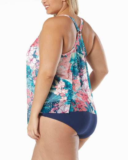2023 Beach House Island Floral Plus Size Kerry Mesh Layer Tankini Top - Hw42355 -  Blum's Swimwear & Intimate Apparel - Patchogue - Long Island - Buffalo - New York - Full-Figure Swimwear - Bathing Suit - Plus Size Swimwear - Tummy Control Swim - Swimsuits for every age - Everything But Water - Bare Necessities - Kohl's - Macy's - JC Penny - Ashley’s Lingerie   
