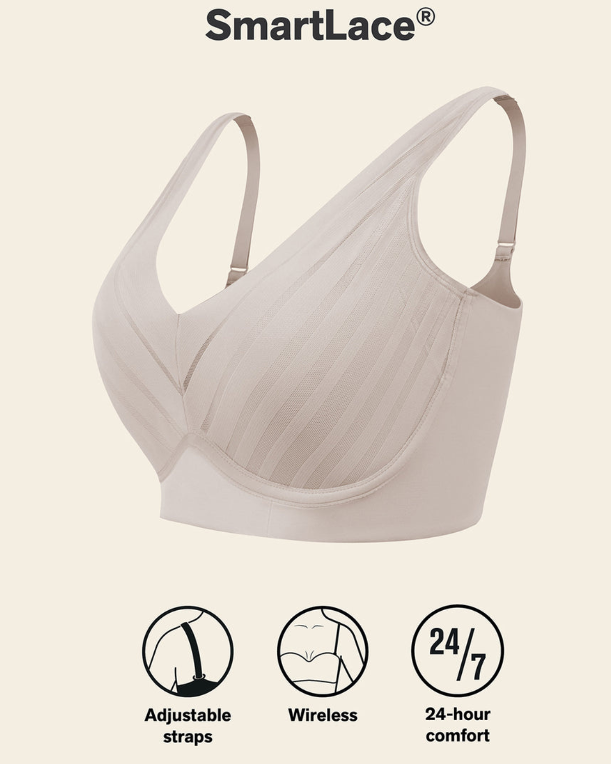 Leonisa Daily Lace Wireless Support Bra (More Colors Available) - 091174