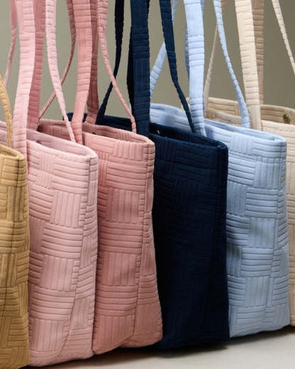 Frem Quilted Tote Bag with Woven Texture (More colors available) - M-5Ag78035