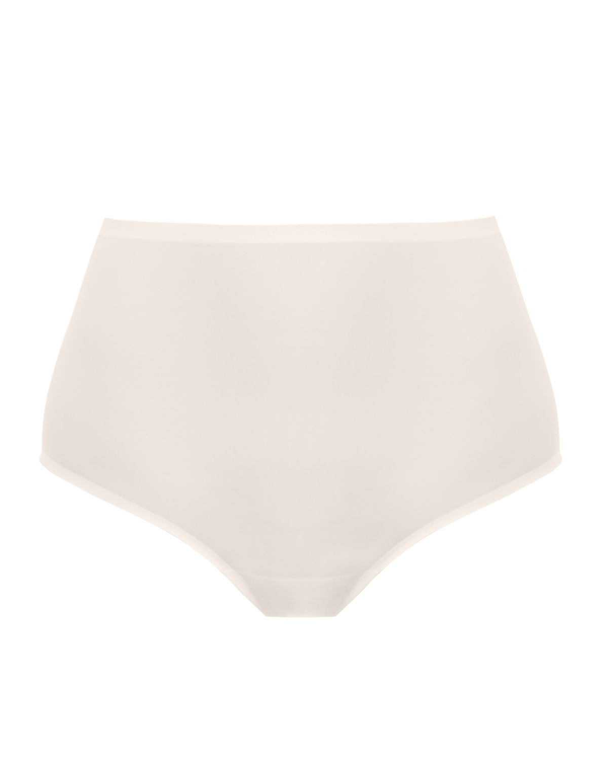 Flat lay of a seamless stretch full brief in white