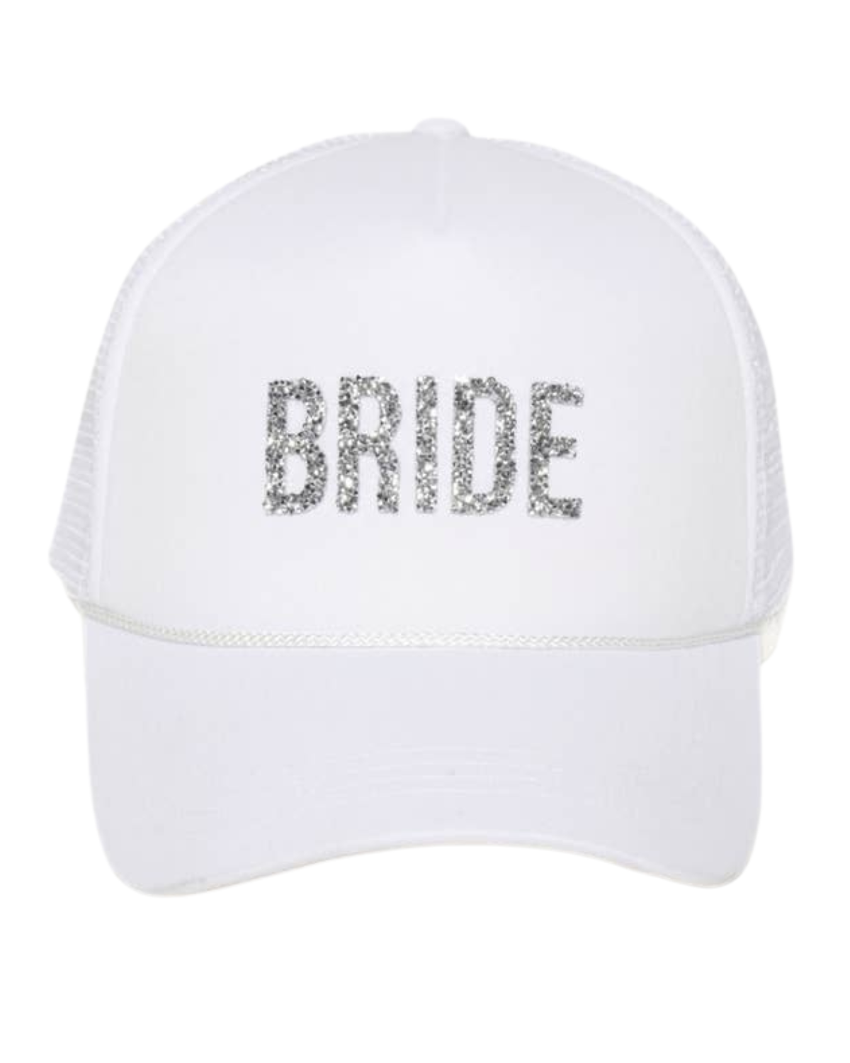 David and Young Bride Rhinestone Patch Trucker Hat - LCAPM2661