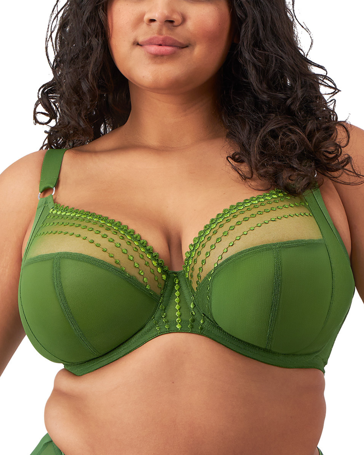 Elomi Matilda Plunge Underwire Bra - 8900 - Jungle (Final Sale, Cannot Be Returned or Exchanged)
