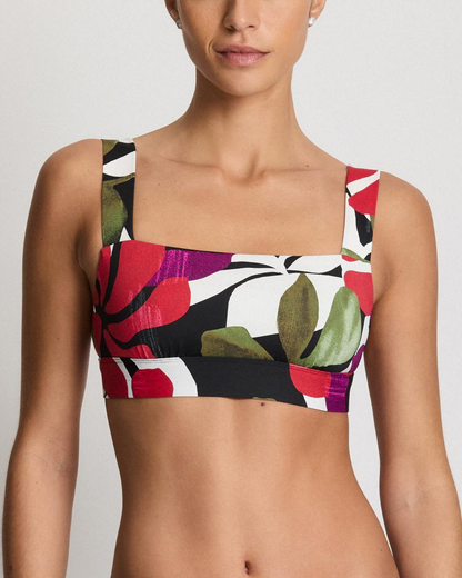 Lauren Ralph Lauren Modern Jungle Floral Wide Strap Bikini Top - 20637048