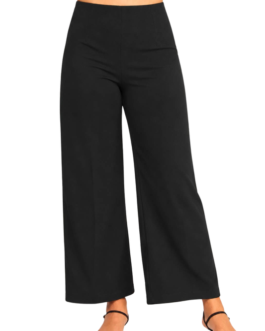 Haute Fox Plus Size High-Waist Wide Leg Pants - HF107-P