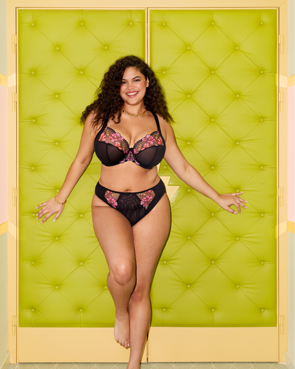 Elomi Teagan Plunge Underwire Bra - EL302602 - Rainbow