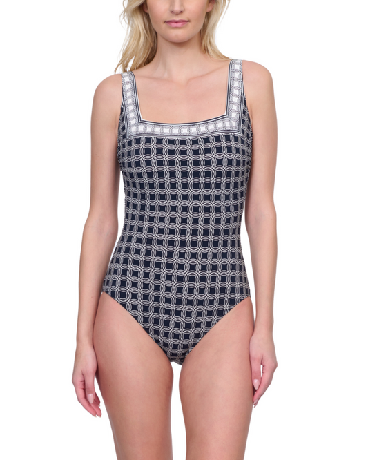 2025 Gottex Golden Chic Square Neck One Piece Swimsuit - 25Gc172u