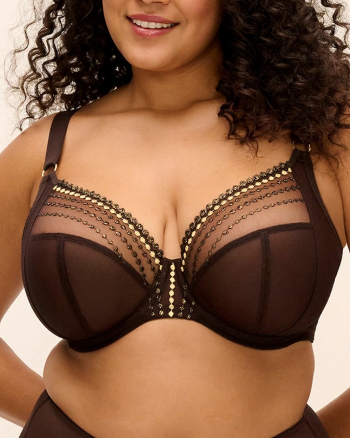 Elomi Matilda Plunge Underwire Bra - 8900 - Gold Rush