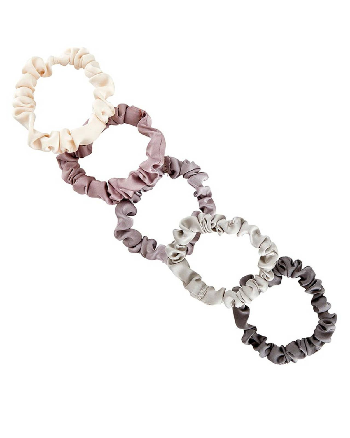 Bella Beauty Satin Scrunchies Jar - Lilac Ash Ombre - N2670