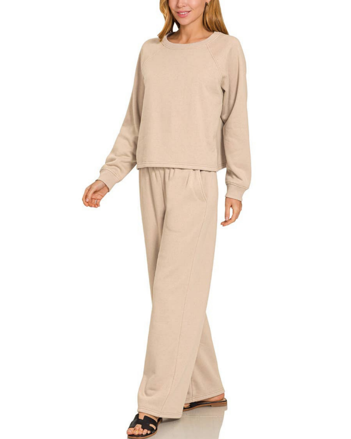 24POPS Zenana Fleece Pullover & Pants Set - 27185
