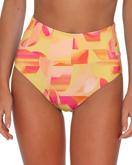 Sunsets Dreamsicle Crepe Hannah High Waist Bottom - 33B