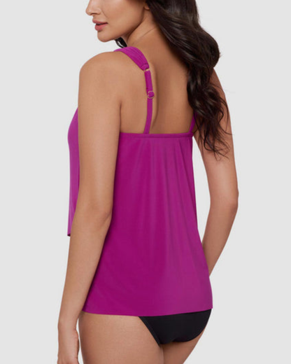Miraclesuit Solids Dazzle DD Cup Tankini Top - 6518626DD