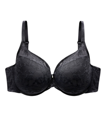 Curvy Couture No Show Lace Plunge T-Shirt Bra - 1376