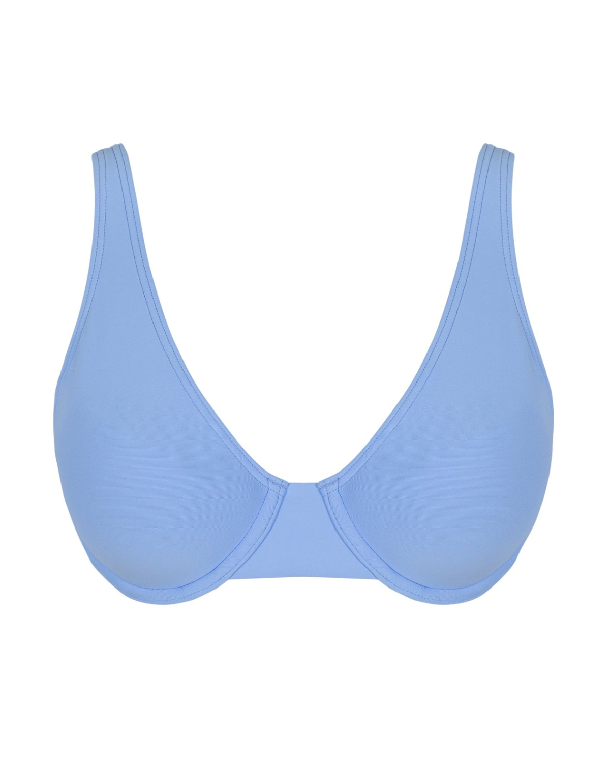 Sunsets Solids Blue Whisper Ally Underwire D+ Bikini Top - 572