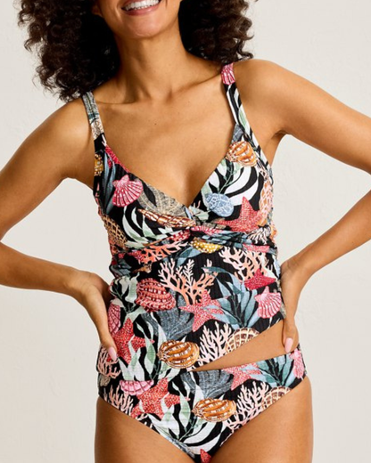 Tommy Bahama Shell Sands Underwire Twist Front Tankini Top - SS100572