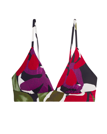 Lauren Ralph Lauren Modern Jungle Floral Banded Triangle Top - 20637140