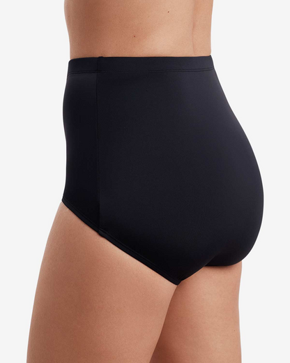 2025 Shape Solver Plus Divine Solid Girl Leg Brief Swim Bottom- 7103848X