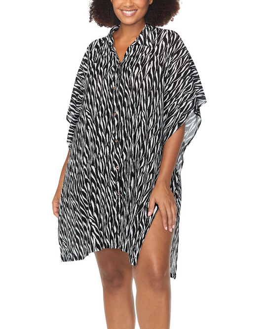 2025 Raisins Curve Vacay Button Up Cover-Up - N840393