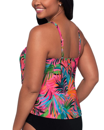 Trimshaper Amazonian Palms Ronnie Tankini Top - 6551020