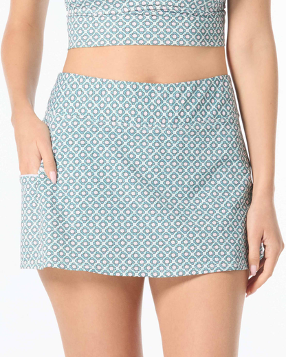 Beach House Endless Summer Emma Pull On Swim Skort - H3K371