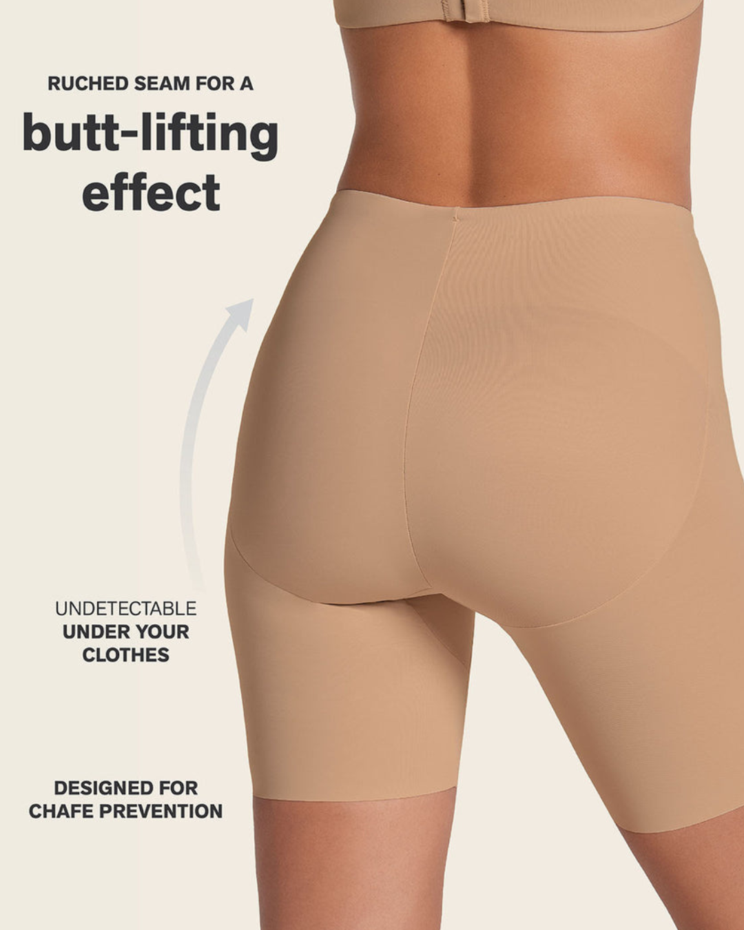 Leonisa Airlift Midrise Anti Chafing Butt Lifter Shaper Short - 012992