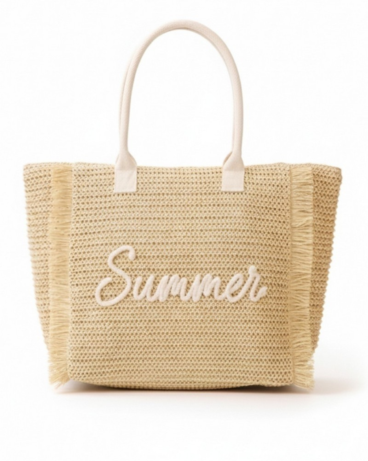 Fame Straw Braided Summer Tote Bag (More Colors Available) - MB0326