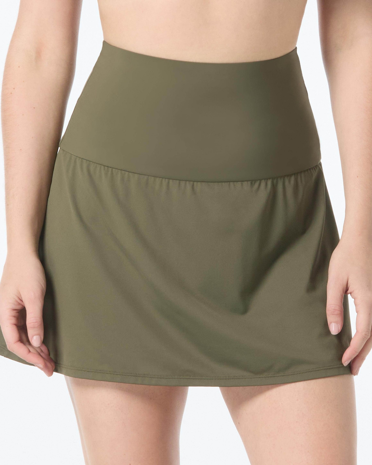 2025 Coco Reef Classic Solids Ultra High Swim Skirt - U95396