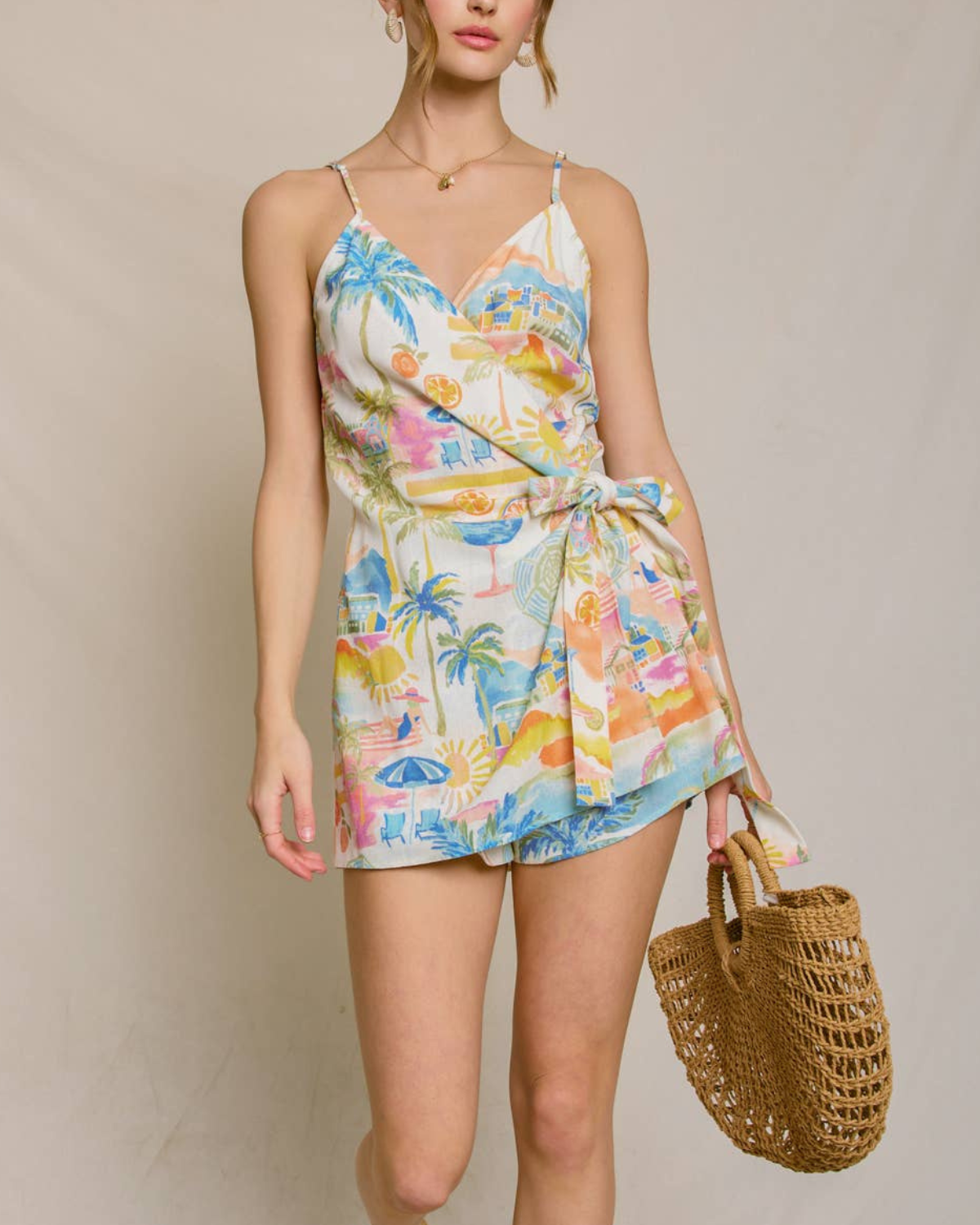 Dress Forum Summer Somewhere Wrap Romper - Fr1858