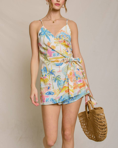 Dress Forum Summer Somewhere Wrap Romper - Fr1858
