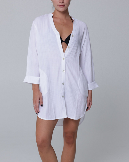 2025 J Valdi Cancun Big Shirt Cover Up - J23595