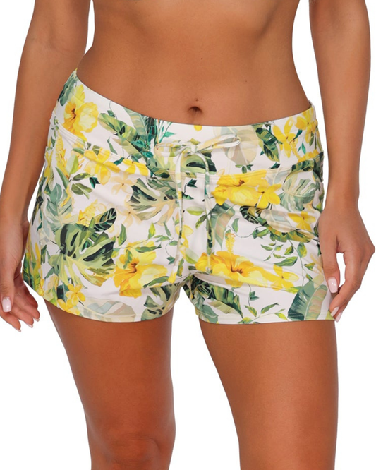 Sunsets Isla Soleil Crepe Laguna Swim Short - 905B