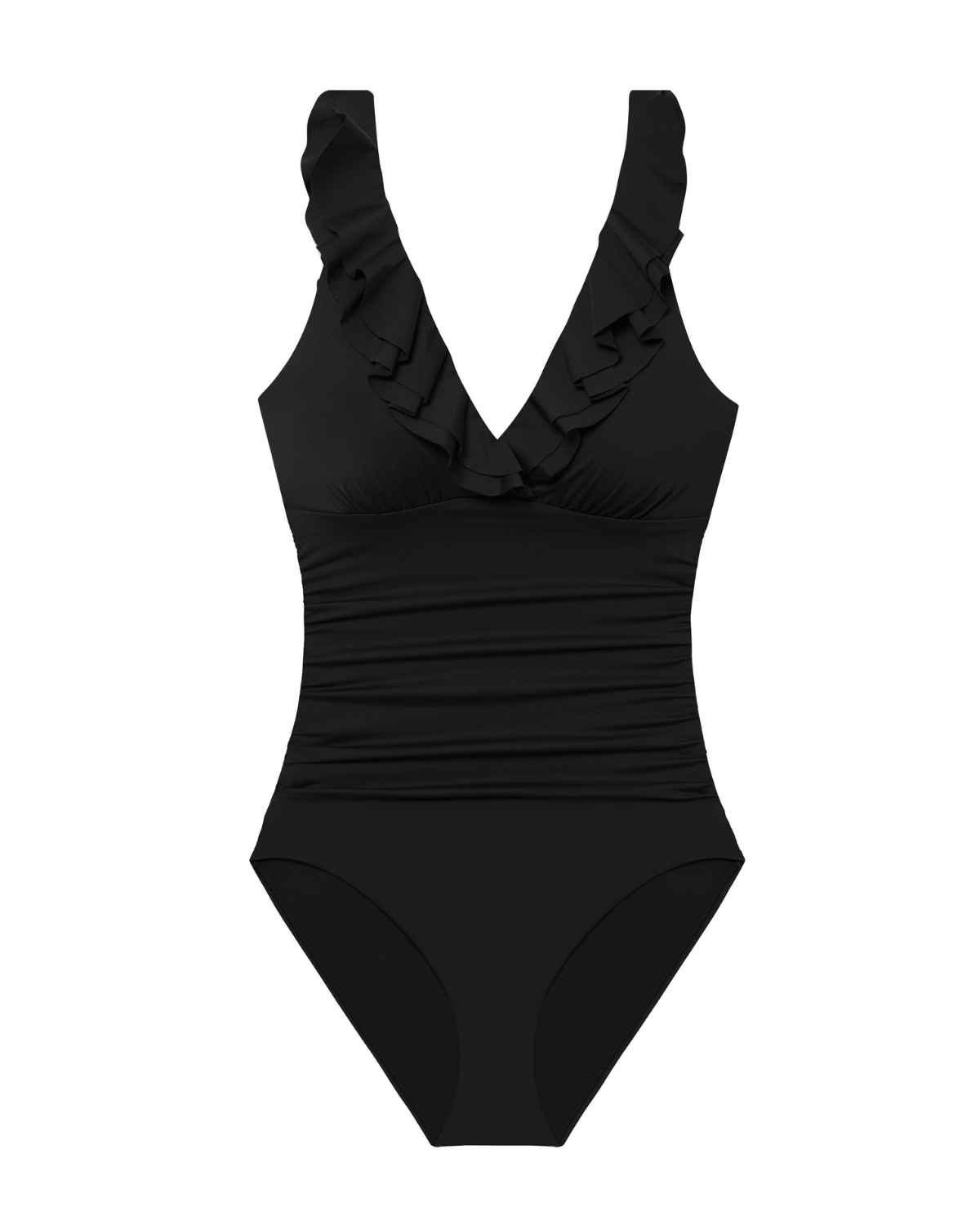 Lauren Ralph Lauren Ruffle Surplice One Piece (More Colors Available) - 206010101