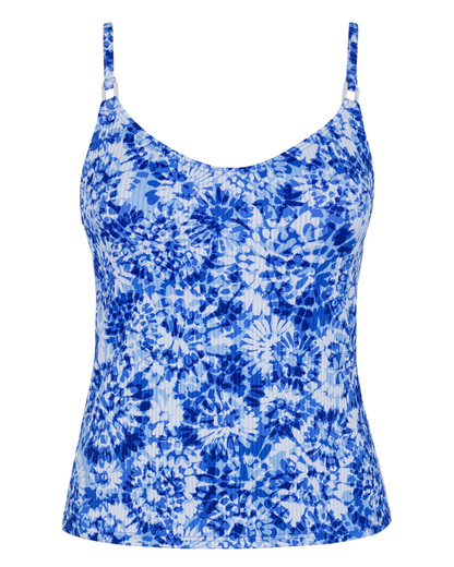 Sunsets Island Ink Rib Anya Underwire Tankini Top - 823T