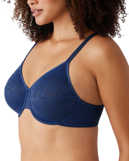 Wacoal Visual Effects Minimizer Underwire Bra (More colors available) - 857210 - Bellwether Blue