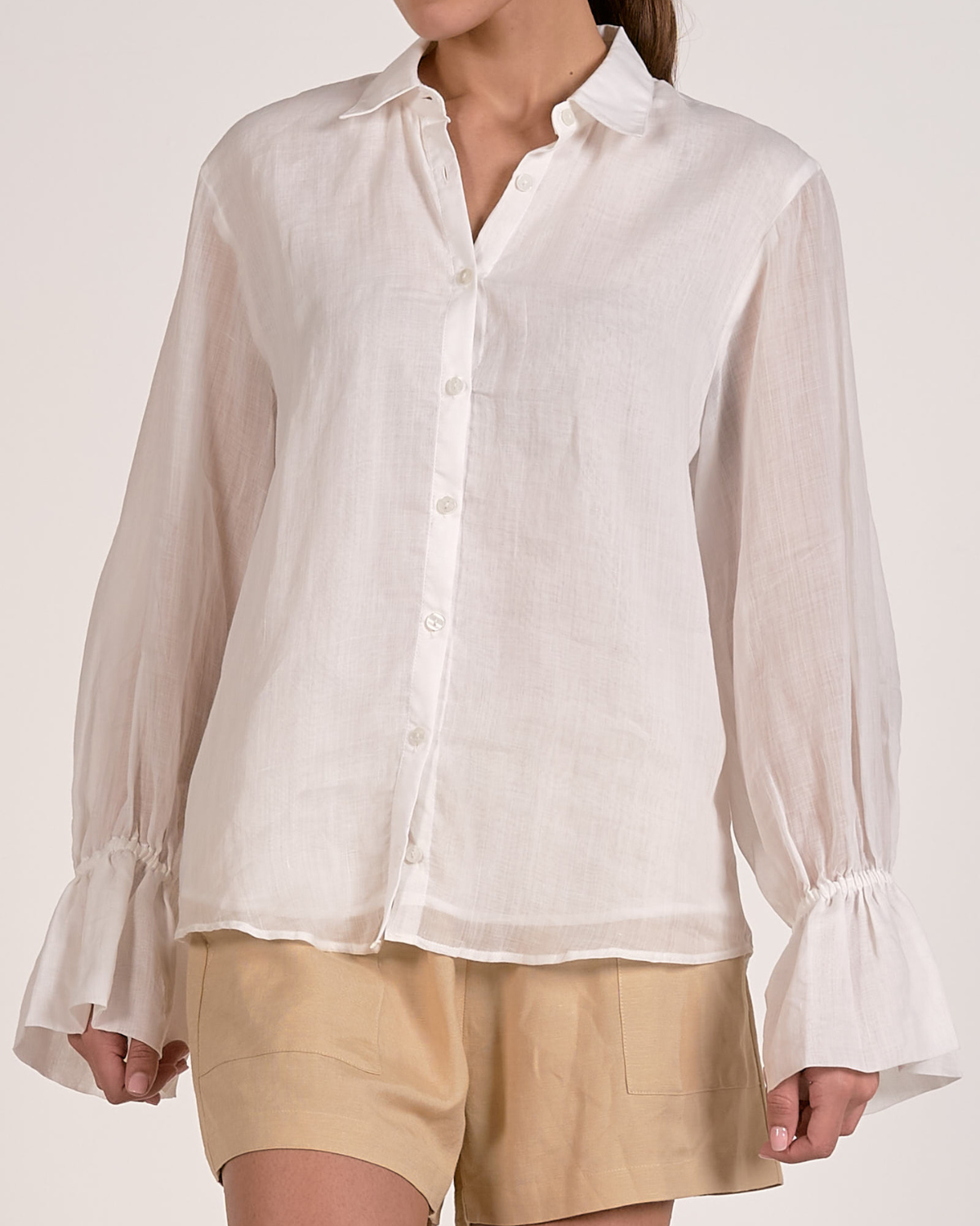 Elan Flowy Button Down Shirt - RA11633