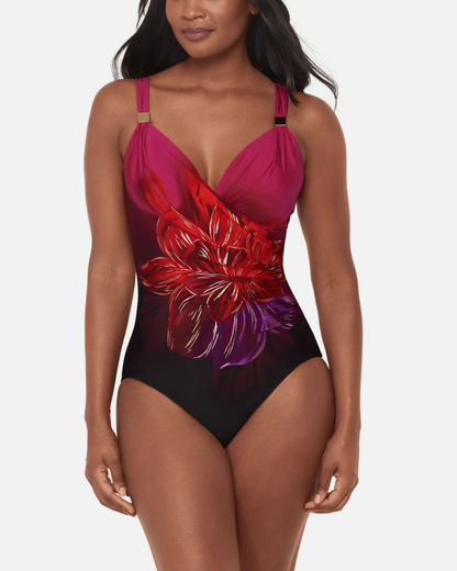 Miraclesuit Petali Rosa Siren Underwire One Piece - 6567317