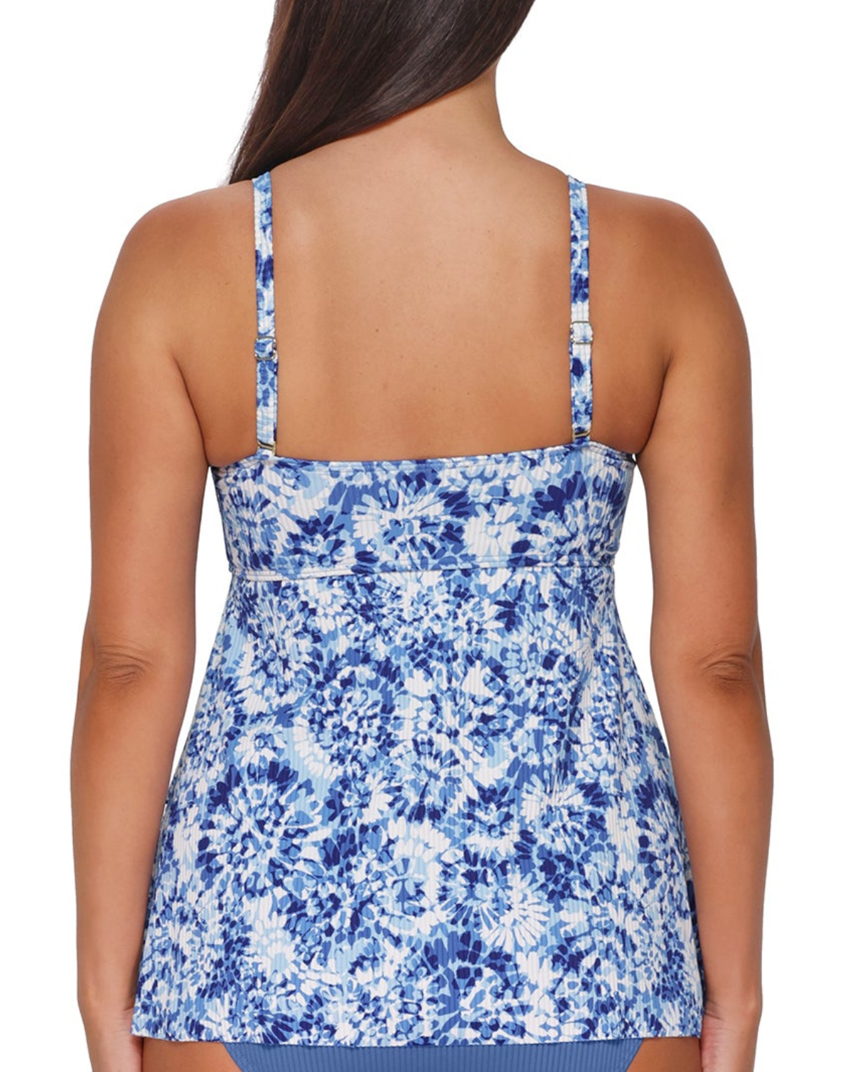 Sunsets Escape Island Ink Rib Molly Bandeau Underwire Tankini Top - 947T