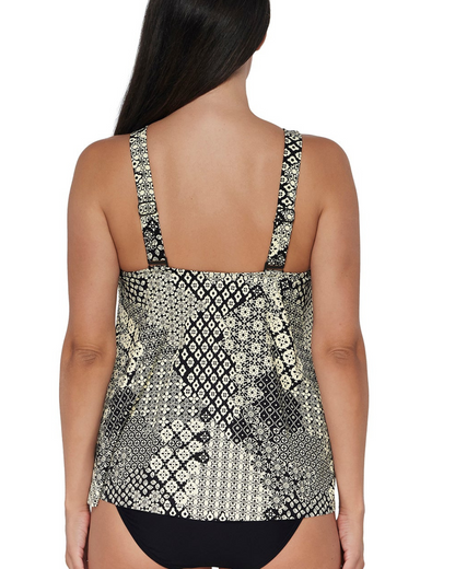 Sunsets Escape Venice Seagrass Texture Sadie Tankini Top - 964T