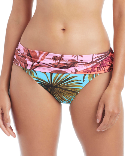 Bleu by Rod Beattie White Lotus Sarong Hipster Bikini Bottom - RBWH26532