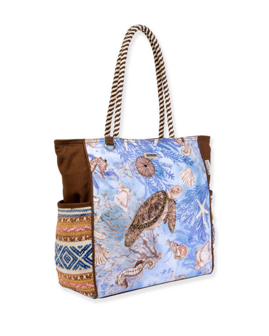 Sun N Sand Sea Whispers Shoulder Tote - Mhs030