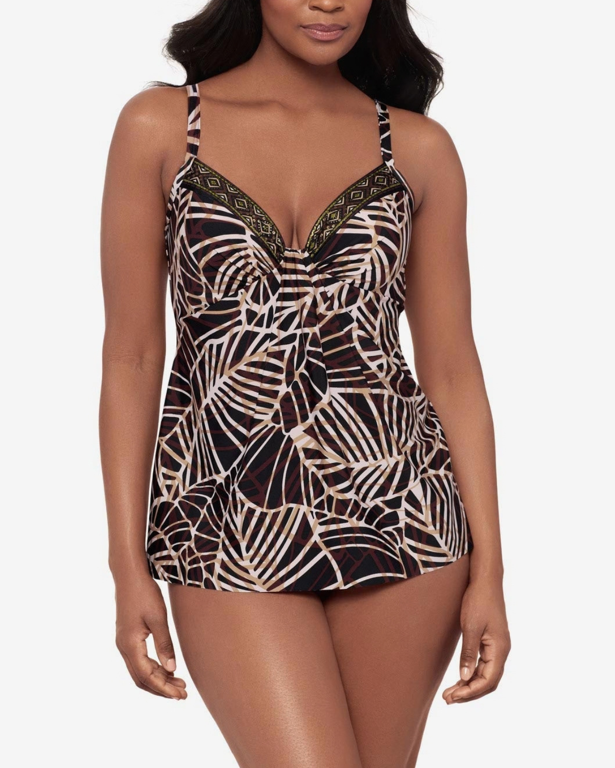Miraclesuit Let's Be Fronds Marina Tankini Top - 6566425