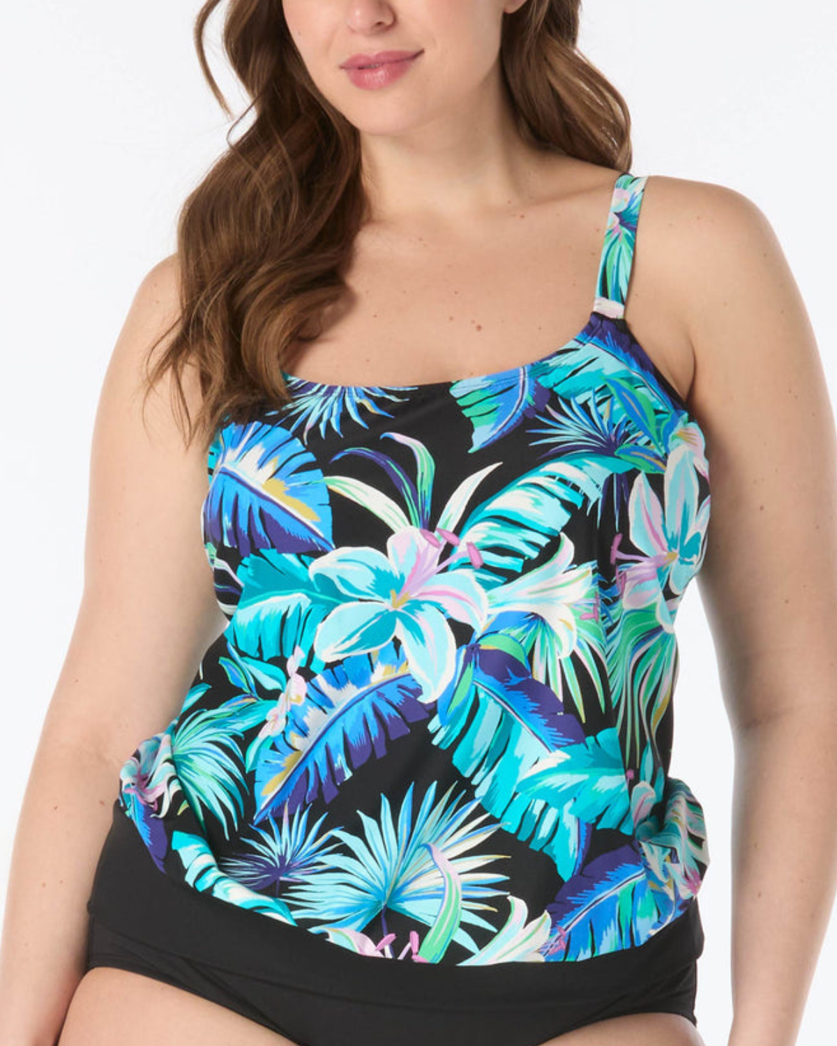 Beach House Women's Plus Island Rhythm Sarah Blouson Tankini Top - HW8N120