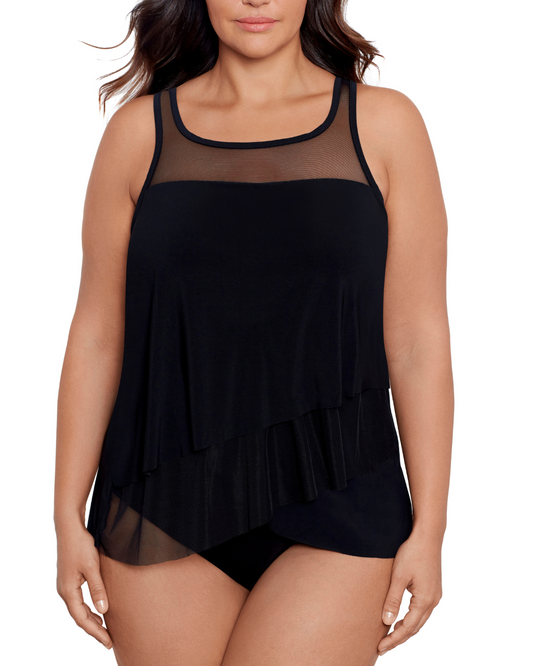 2024 Miraclesuit Women's Plus Illusionists Mirage Underwire Tankini Top - 6518941W