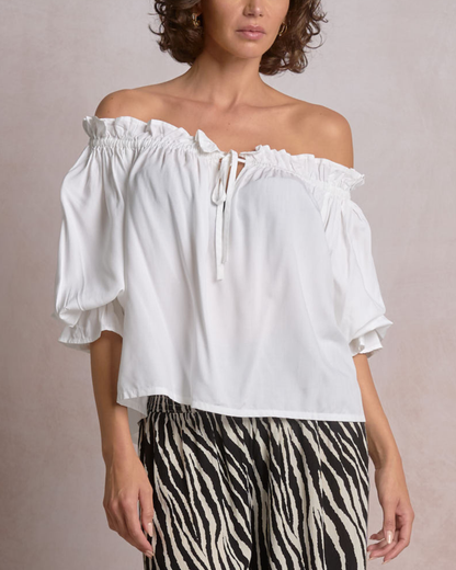 Elan Off Shoulder Top (More Colors Available) - RY11572