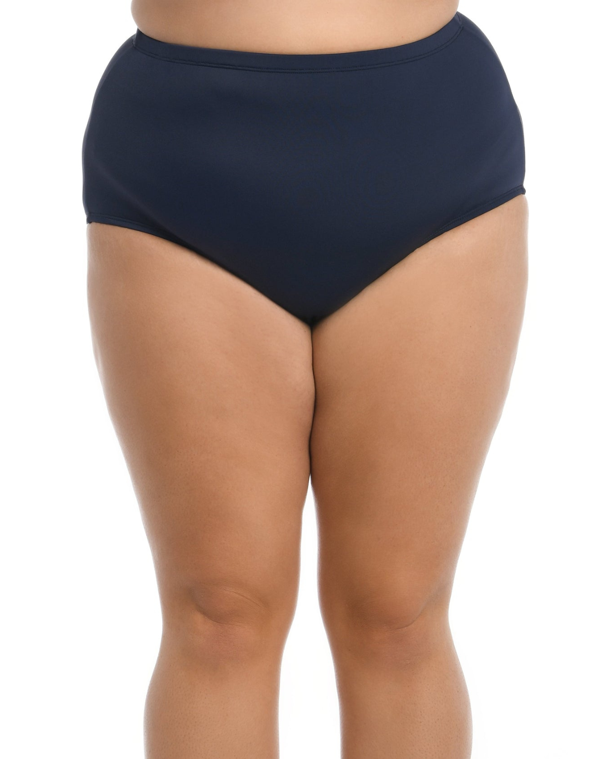 Maxine of Hollywood Women's Plus Solid Full Pant Bikini Bottom - Mw6nk50