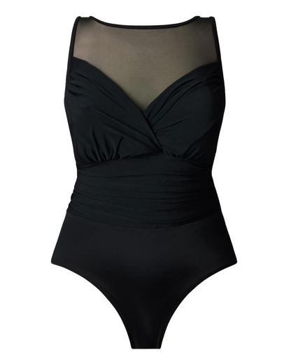 Longitude Solidtude 2.0 Long Torso Mesh Highneck One Piece - L260126