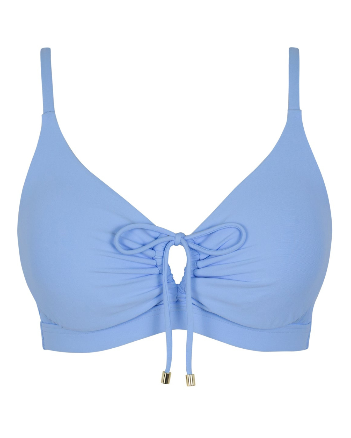 Sunsets Solids Blue Whisper Kauai Keyhole Underwire D+ Bikini Top - 54